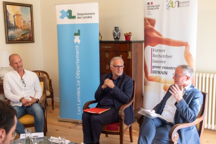 Jérémie Boroy, Xavier Fortinon et Laurent Bordes.